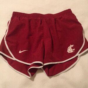 Nike Dri-fit Athletic Washington State University WSU Cougars Coug Shorts